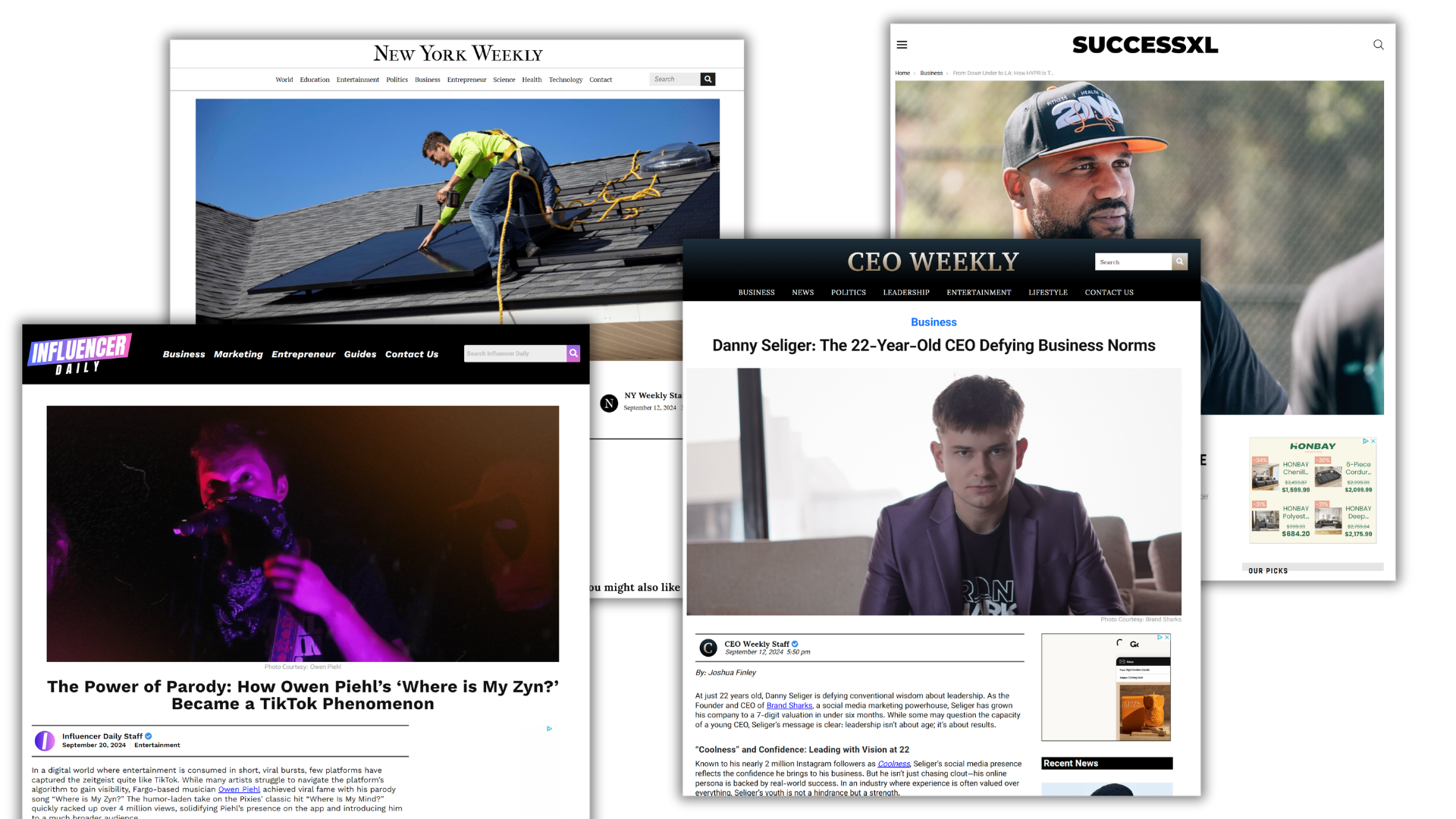 Examples of published news articles that build authority and notability signals for financial advisors